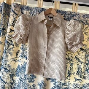 KRIZIA Puff Sleeve Blouse silk blend